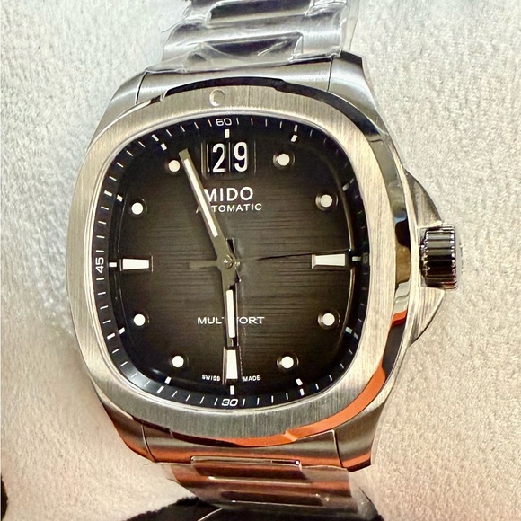 Mido Multifort TV Big Date Designer Classic Mens Watch Set. - Picture 3 of 8